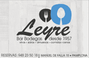 Bar BODEGA LEYRE en PAMPLONA/IRUÑA